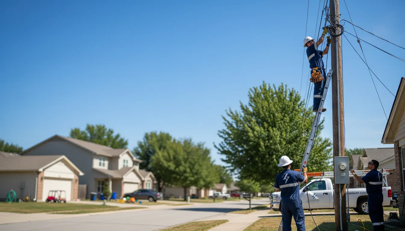 Residential electrician providing installation services in Brooklyn Park, MN